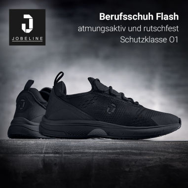 Berufsschuh Flash - atmungskativ und rutschfest mit Schutzklasse O1
