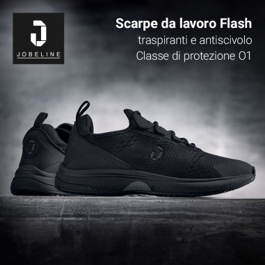 Sneaker da lavoro Flash – traspiranti, antiscivolo e conformi alla classe di protezione O1