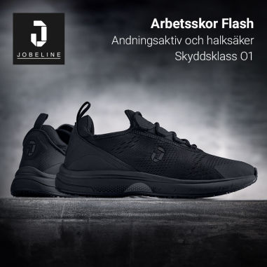 Arbetsskor Flash – andningsbara och halkfria med skyddsklass O1