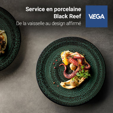 Collection de porcelaine Black Reef | Porcelaine dure au design remarquable