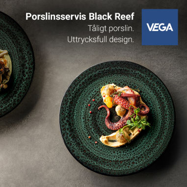 Porslinsserien Black Reef | Designinriktat hårdporslin