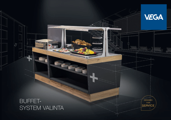 Cover zum Produktkatalog des Buffet-Systems Valinta