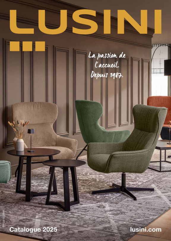 Couverture du catalogue LUSINI spécial Mobilier