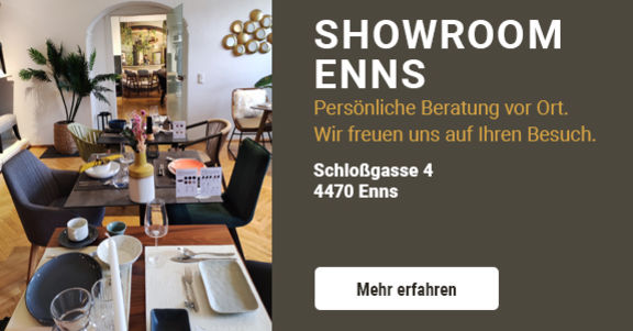 Showroom Enns - Persönliche Beratung vor Ort. Wir freuen uns auf Ihren Besuch. Jetzt Termin vereinbaren