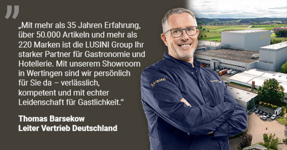 LUSINI stellt sich vor mit Thomas Barsekow - Leiter Vertrieb Deutschland