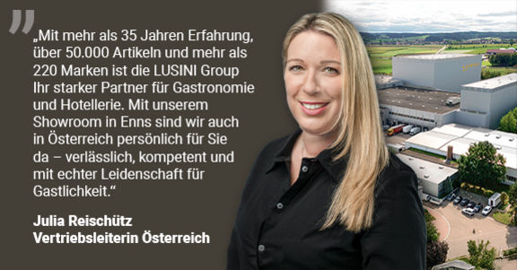 LUSINI stellt sich vor mit Julia Reischütz - Vertriebsleiterin Österreich