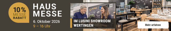 Banner für die Hausmesse in Wertingen