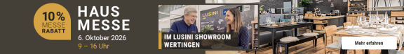 Banner für die Hausmesse in Wertingen