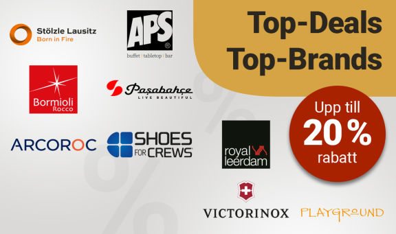 Top-Deals, Top-Brands: spara upp till 20 %
