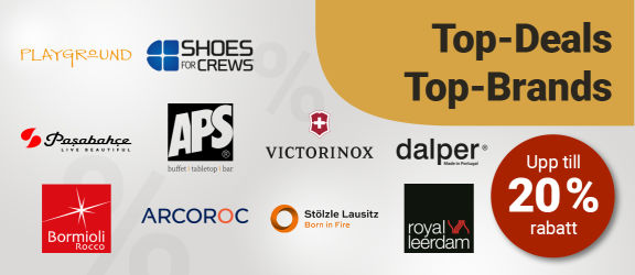 Top-Deals, Top-Brands: spara upp till  20 %!