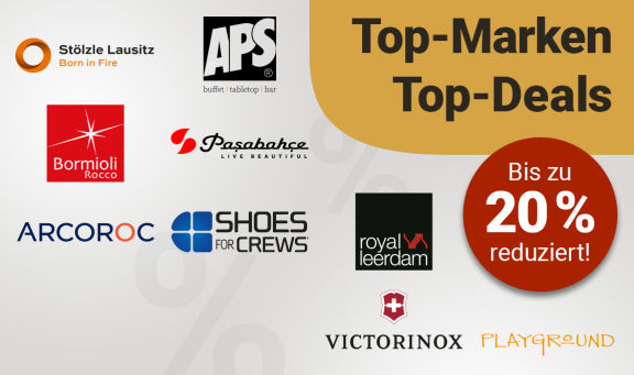 Top-Marken, Top-Deals - Bis zu 20 % reduziert!