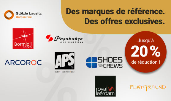 Des marques de référence, Des offres exclusives - Jusqu'a 20 % de réduction !