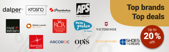 Top Brands - Top Deals - Up to 20 % off!