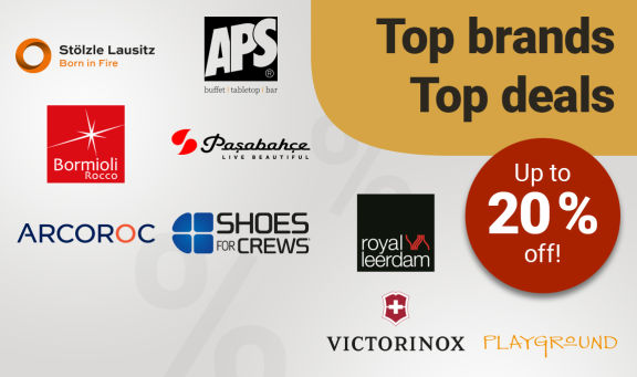 Top Brands, Top Deals - Up to 20 % off!
