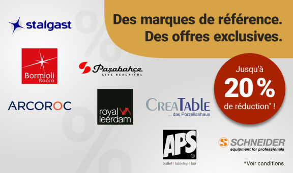 Des marques de référence & des offres exclusives jusqu'à 20 % de réduction !