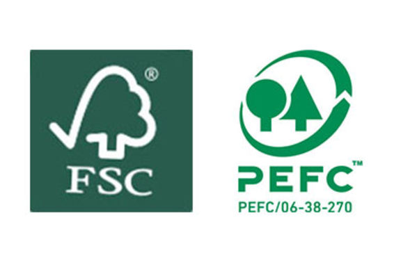 Die zwei in Deutschland bekanntesten und größten Zertifizierungssysteme für Wälder: FSC und PEFC
