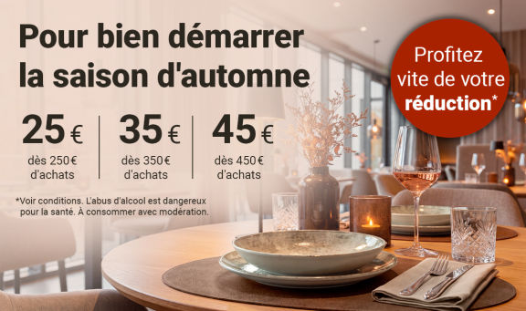 Pour bien démarrer la saison d'automne. Profitez vite de votre reduction*