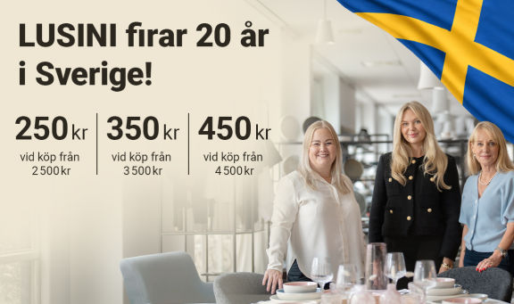 LUSINI firar 20 år i Sverige med fina rabatter
