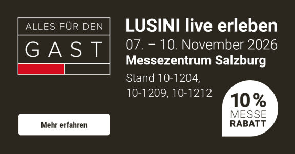 LUSINI live erleben auf der Messe "Alles für den GAST" in Salzburg